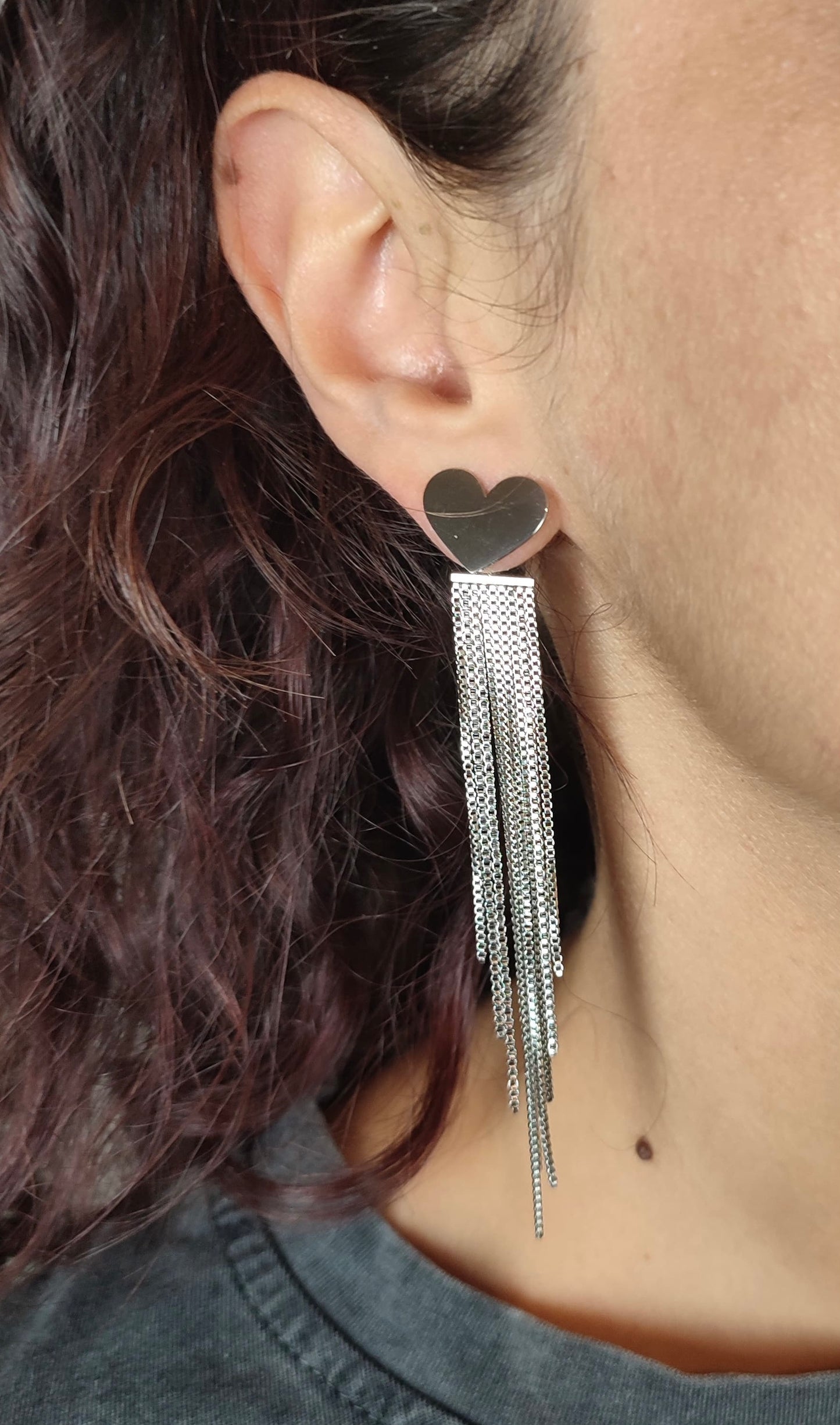 Orecchini Cuore Cascata