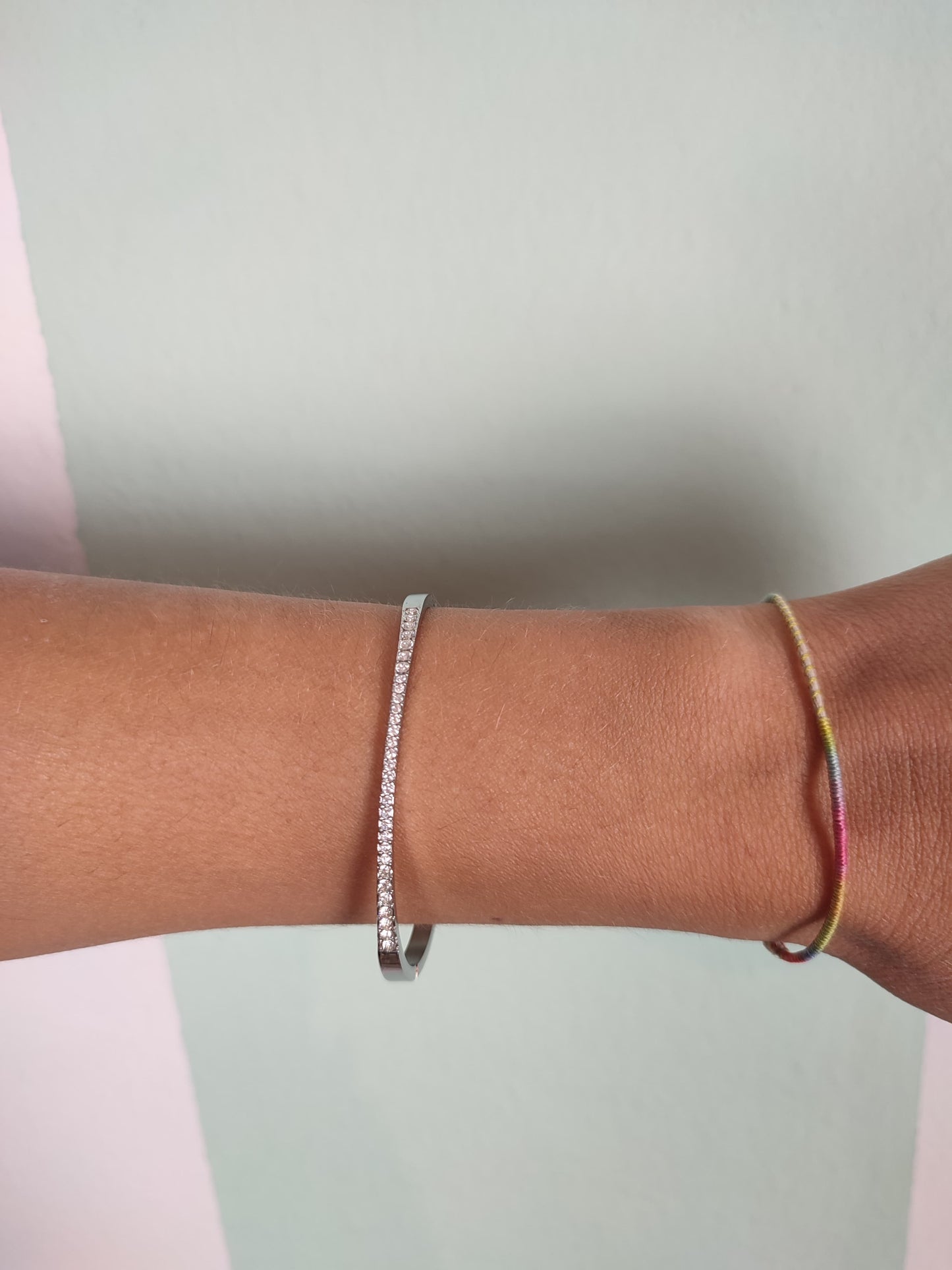 Bracciale Rigido Strass