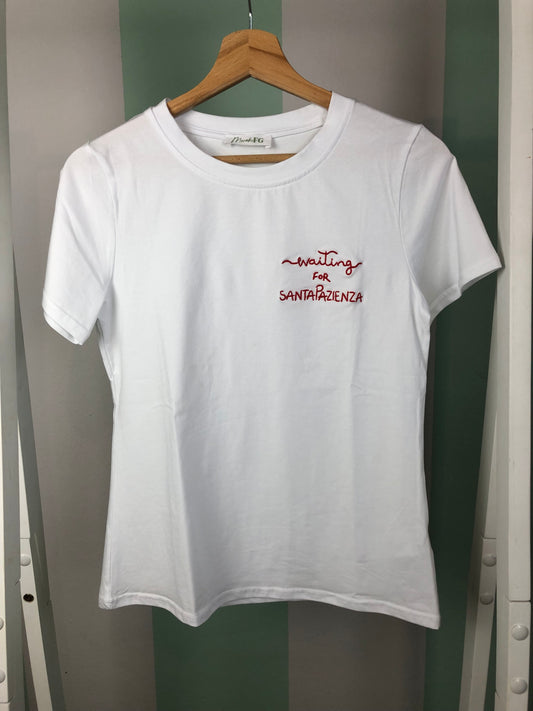 T-Shirt Waiting for Santa Pazienza